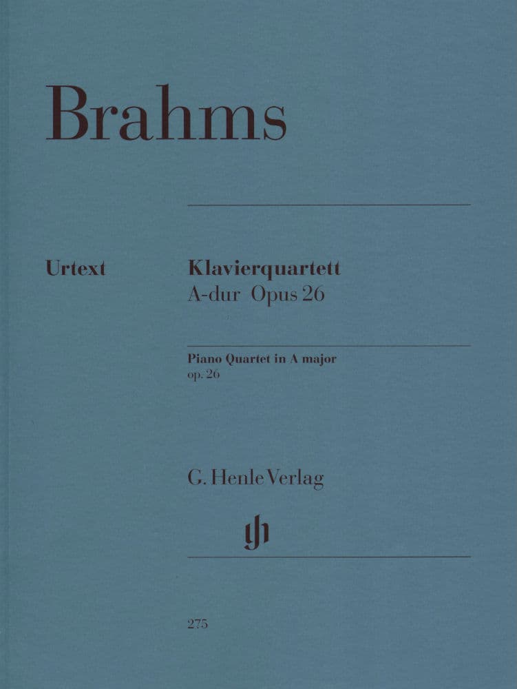 Brahms Piano Quartet Op. 26 Sheet Music - Classical Chamber Music