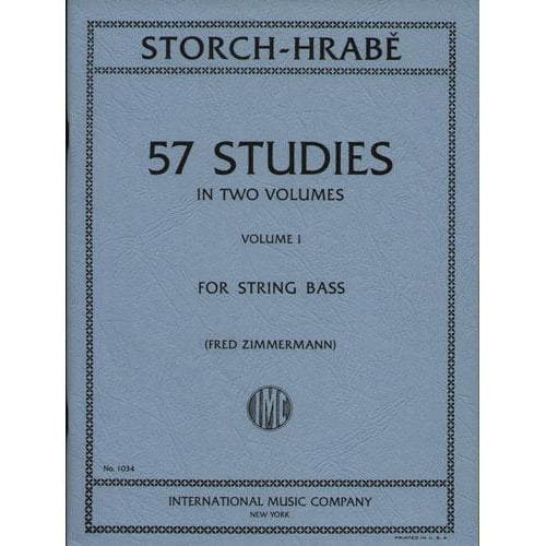 Storch / Hrabe - 57 Studies Volume 1 For Bass Published by International  Music Company