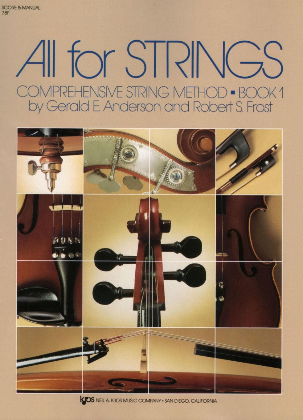 All For Strings Comprehensive String Method - Book 1 Score by Gerald E  Anderson and Robert S Frost