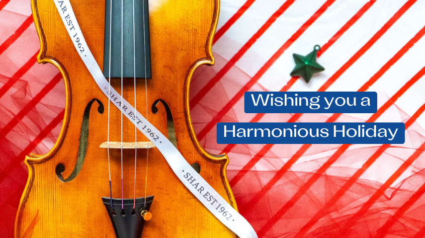 Shar Music, String Instruments, Violin, Viola, Cello, Bass, Happy Holidays, Classical Music