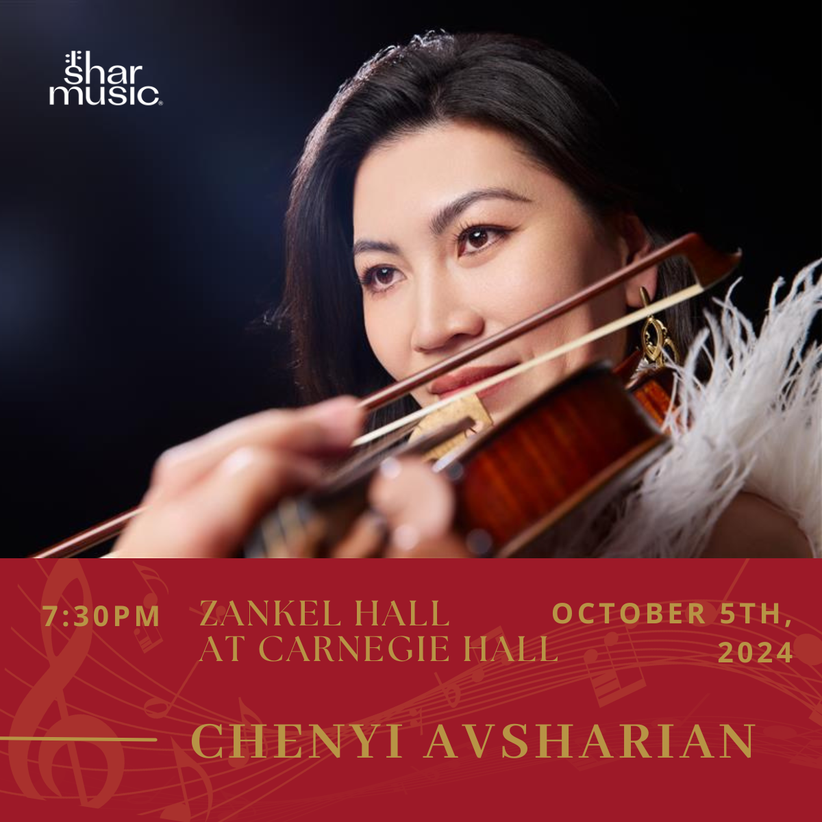 Shar Music's COO, Chenyi Avsharian to Perform at Carnegie Hall