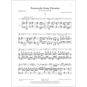 Didorenko, Andrii - Postcards from Ukraine - Violin and Piano - Presser