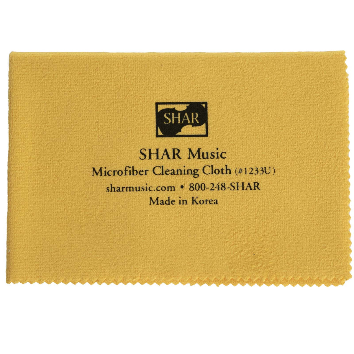 Shar Music® Micropourous Super Cleaning Cloth - Untreated/Yellow