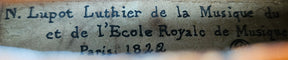 French Violin labeled Lupot, Mid-19th Century