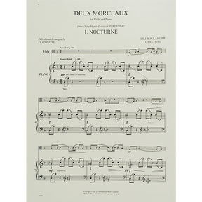 Boulanger, Lili - Deux Morceaux, Nocturne and Cortège - for Viola and Piano