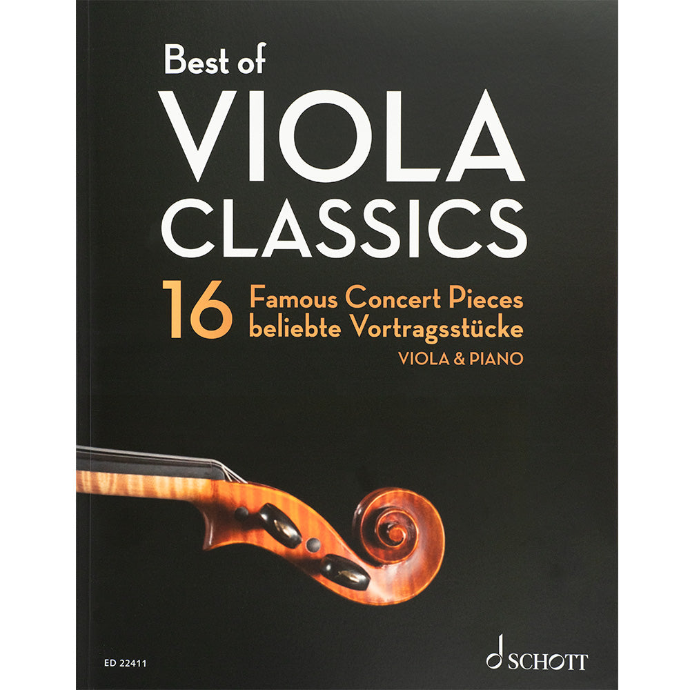 Best Of Viola Classics, 16 Famous Concert Pieces - Viola and Piano - Schott