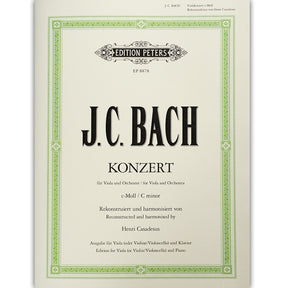 Bach, Johann Christian - Concerto in c minor - Viola and Piano - edited by Henri Casadesus - Edition Peters