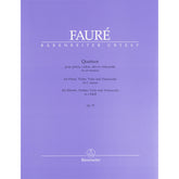 Fauré, Gabriel - Quartet for Piano, Violin, Viola and Violoncello in C Minor, Op 15 - Bärenreiter