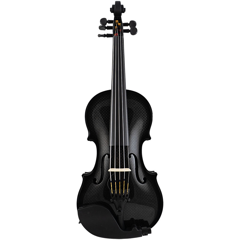 Glasser Carbon Composite 5-String Acoustic-Electric Violin Outfit - 4/4 Size - Black