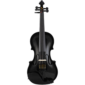 Glasser Carbon Composite 5-String Acoustic-Electric Violin Outfit - 4/4 Size - Black