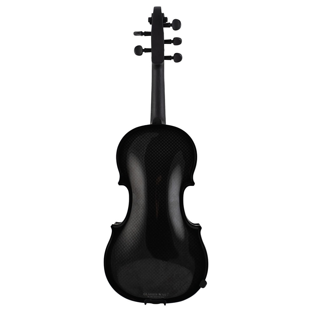 Glasser Carbon Composite 5-String Acoustic-Electric Violin Outfit - 4/4 Size - Black