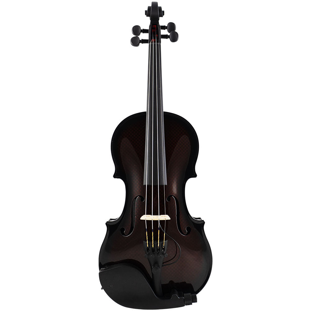 Glasser Carbon Composite Acoustic-Electric Violin Outfit - 4/4 Size - Orange