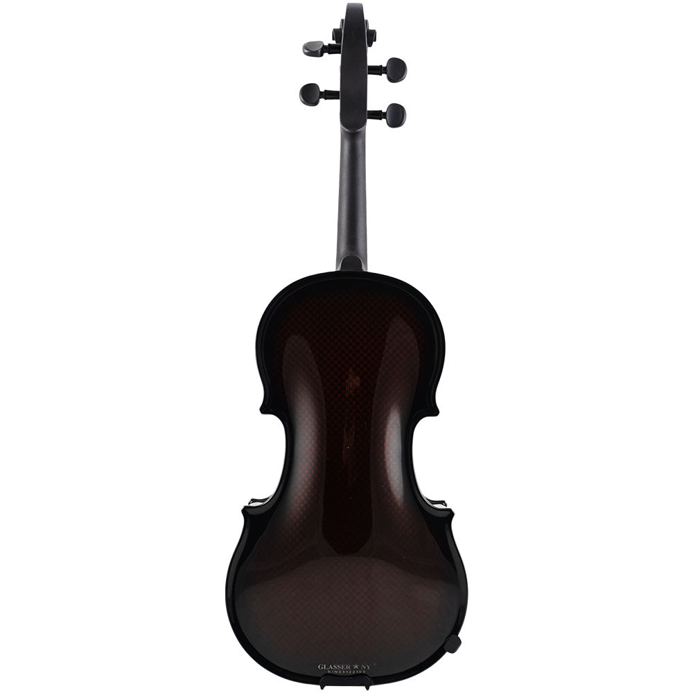 Glasser Carbon Composite Acoustic-Electric Violin Outfit - 4/4 Size - Orange