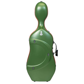 BAM Graffiti Hightech Slim Cello Case - 4/4 Size - Green and Orange