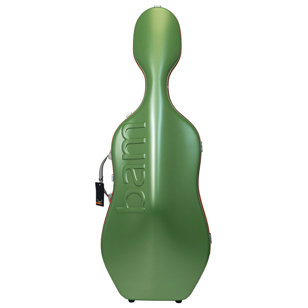 BAM Graffiti Hightech Slim Cello Case - 4/4 Size - Green and Orange