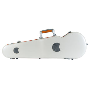 BAM Graffiti Hightech Contour Violin Case - 4/4 Size - White and Orange