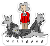 Wolfgang Die-cut Sticker