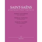 Saint-Saëns, Camille - Sonata no. 1 for Violin and Piano in D minor op. 75 - Barenreiter URTEXT