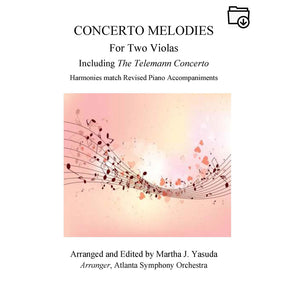 Yasuda, Martha - Concerto Melodies for Two Violas - Digital Download