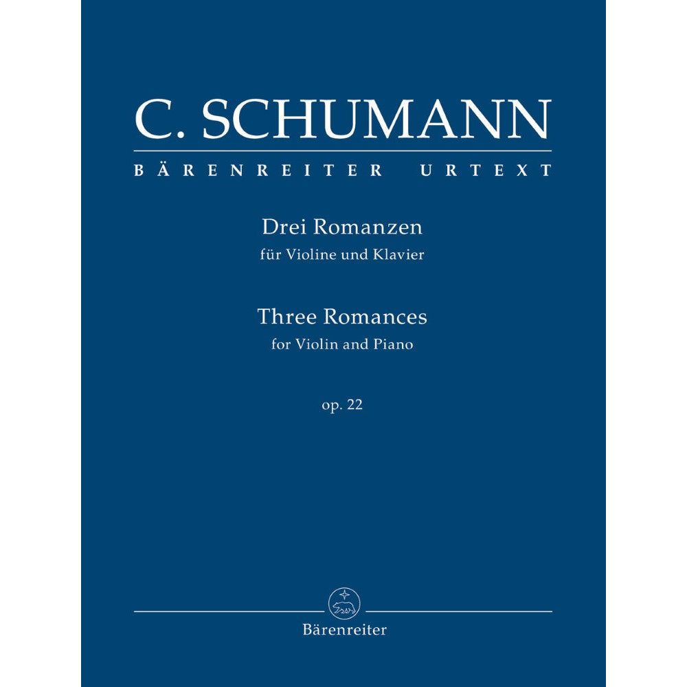 Schumann, Clara - Three Romances for Violin and Piano op. 22 Urtext