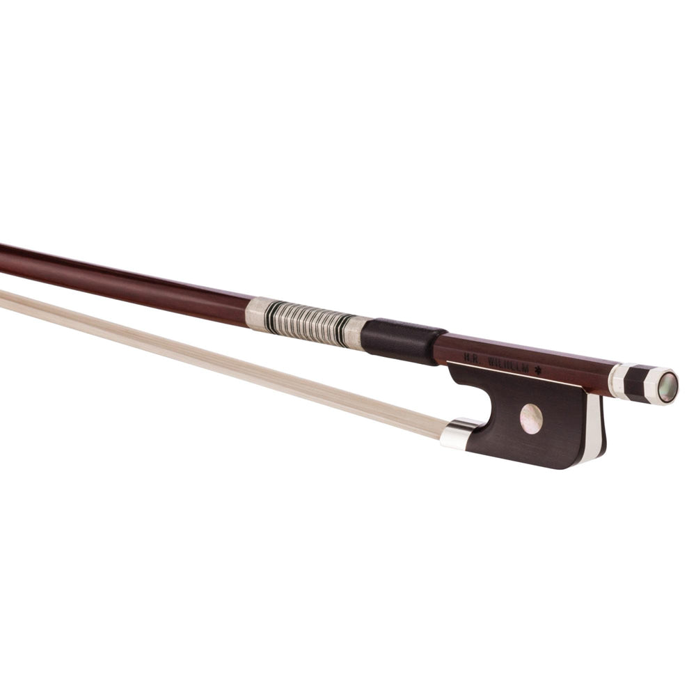 H.R. Wilhelm Premier Cello Bow Silver Mounted