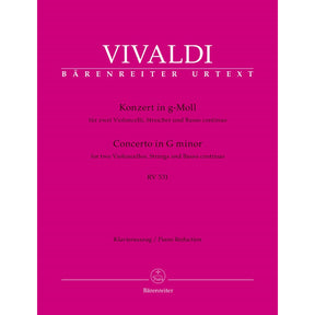 Vivaldi, Antonio - Concerto for two Violoncellos, Strings and Basso continuo in G minor RV 531 - Barenreiter URTEXT