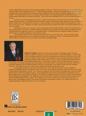 Sevcik, Otakar - Analytical Studies & Exercises for Tchaikovsky's Violin Concerto in D Major, Op 19 - for Violin and Piano - edited by Stephen Shipps - Lauren Keiser