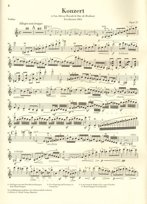 Vieuxtemps, Henri - Concerto No. 5 in A minor, Opus 37 - for Violin and Piano - edited by Iwazumi - G Henle Verlag URTEXT