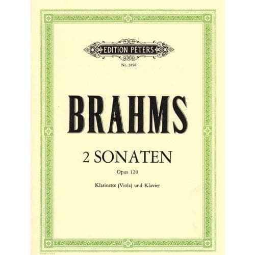 Brahms, Johannes - Sonatas Nos 1 and 2 Op 120 for Viola and Piano - Arranged by Hermann - Peters Edition