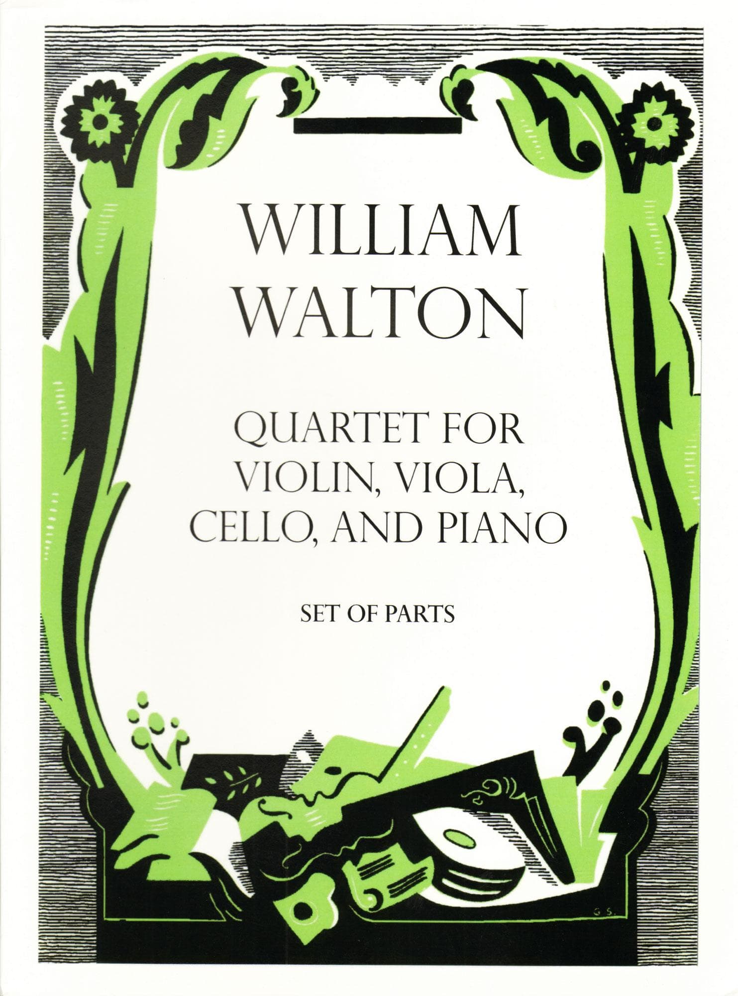 Walton, William - Quartet for Violin, Viola, Cello, and Piano - edited by Hugh MacDonald - Oxford University Press