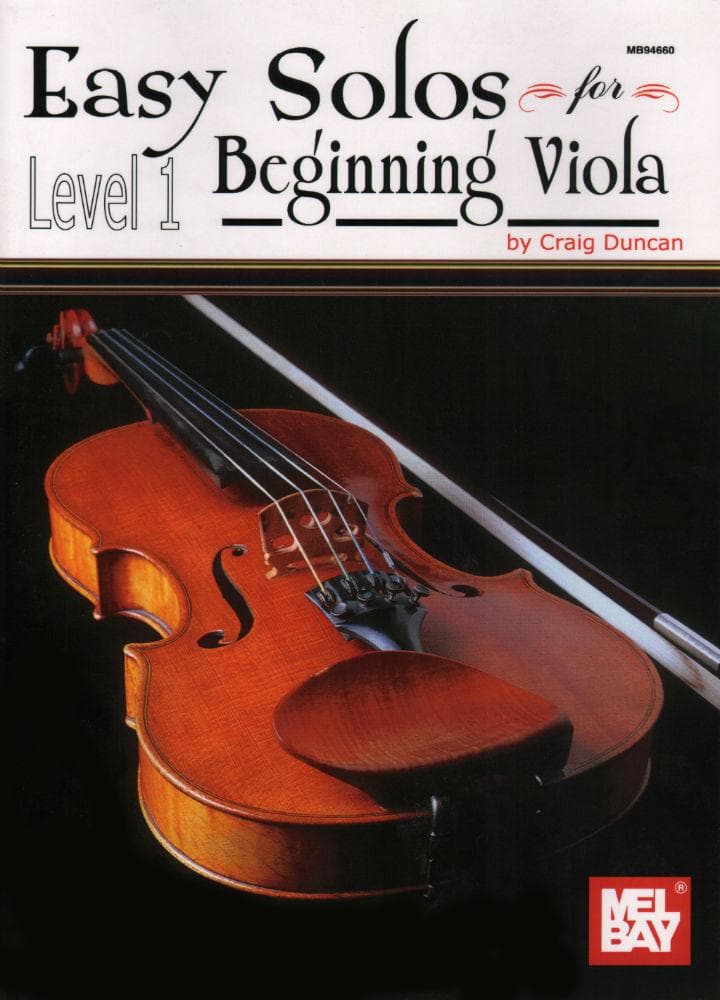 Duncan, Craig - Easy Solos For Beginning Viola, Level 1 - Viola and Piano - Mel Bay Publications