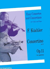 Kuchler, Ferdinand - Concertino in G Major for Violin and Piano, Op 11 - Bosworth