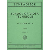 Schradieck - School of Viola Technics - Vol 3 Edited by Pagels Published by International Music Company