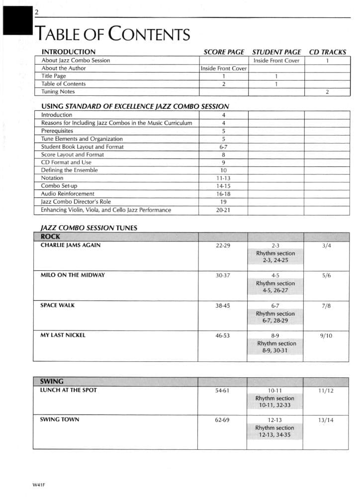 Sorenson, Dean - Jazz Combo Session, Score Published by Neil A Kjos Music Company