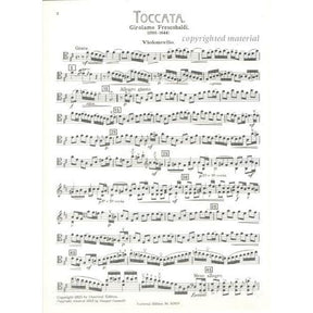 Frescobaldi, Girolamo - Toccata - Cello and Piano - edited by Gaspar Cassadó - Universal Edition