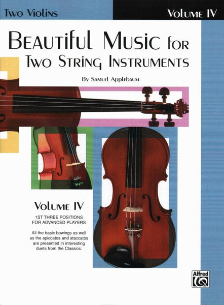 Applebaum Samuel Beautiful Music for Two Violins Volume 4