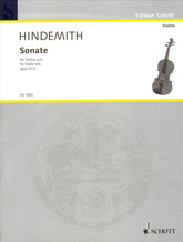 Hindemith, Paul - Sonata for Violin Solo, Op 31, No 2 - Schott Edition