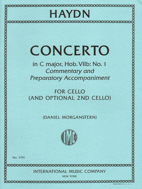 Haydn, Joseph - Concerto in C major - for Cello - with Optional 2nd Cello, Commentary and Preparatory Exercises by Daniel Morganstern - International