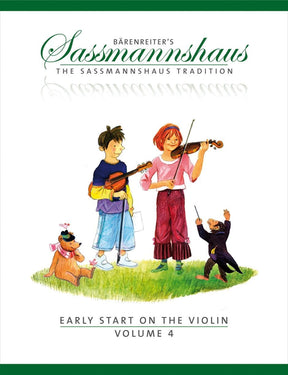 Sassmannshaus, Kurt - Early Start on the Violin Book 4 Published by Baerenreiter Verlag