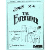 Joplin, Scott - The Entertainer for Four Violins - arranged by Harry Wimmer - Arioso Press