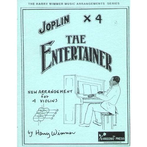 Joplin, Scott - The Entertainer for Four Violins - arranged by Harry Wimmer - Arioso Press