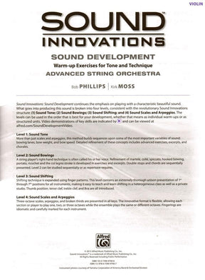 Sound Innovations - Sound Development - Advanced String Orchestra - Violin - Phillips and Moss - Alfred