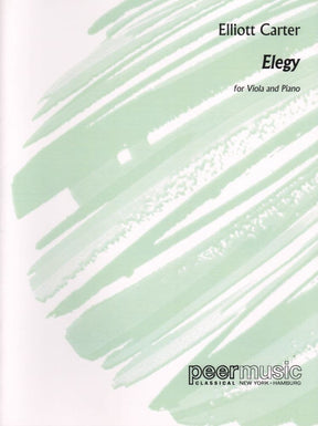 Carter, Elliot - Elegy (1943) for Viola and Piano - Peer Music Publication