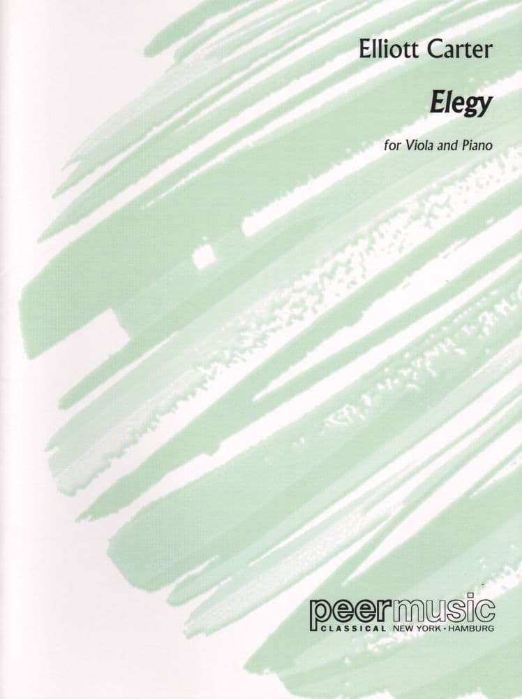 Carter, Elliot - Elegy (1943) for Viola and Piano - Peer Music Publication