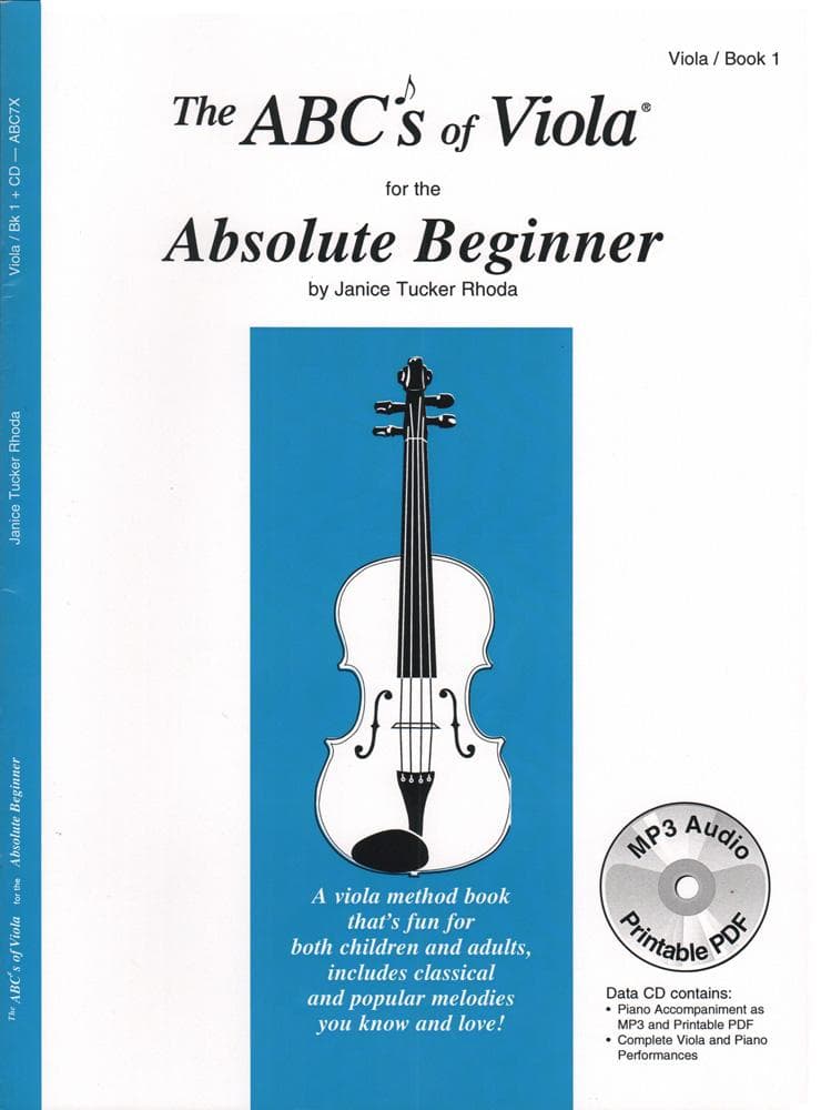 Rhoda, Janice Tucker - ABCs of Viola for the Absolute Beginner - Book 1 - Carl Fischer