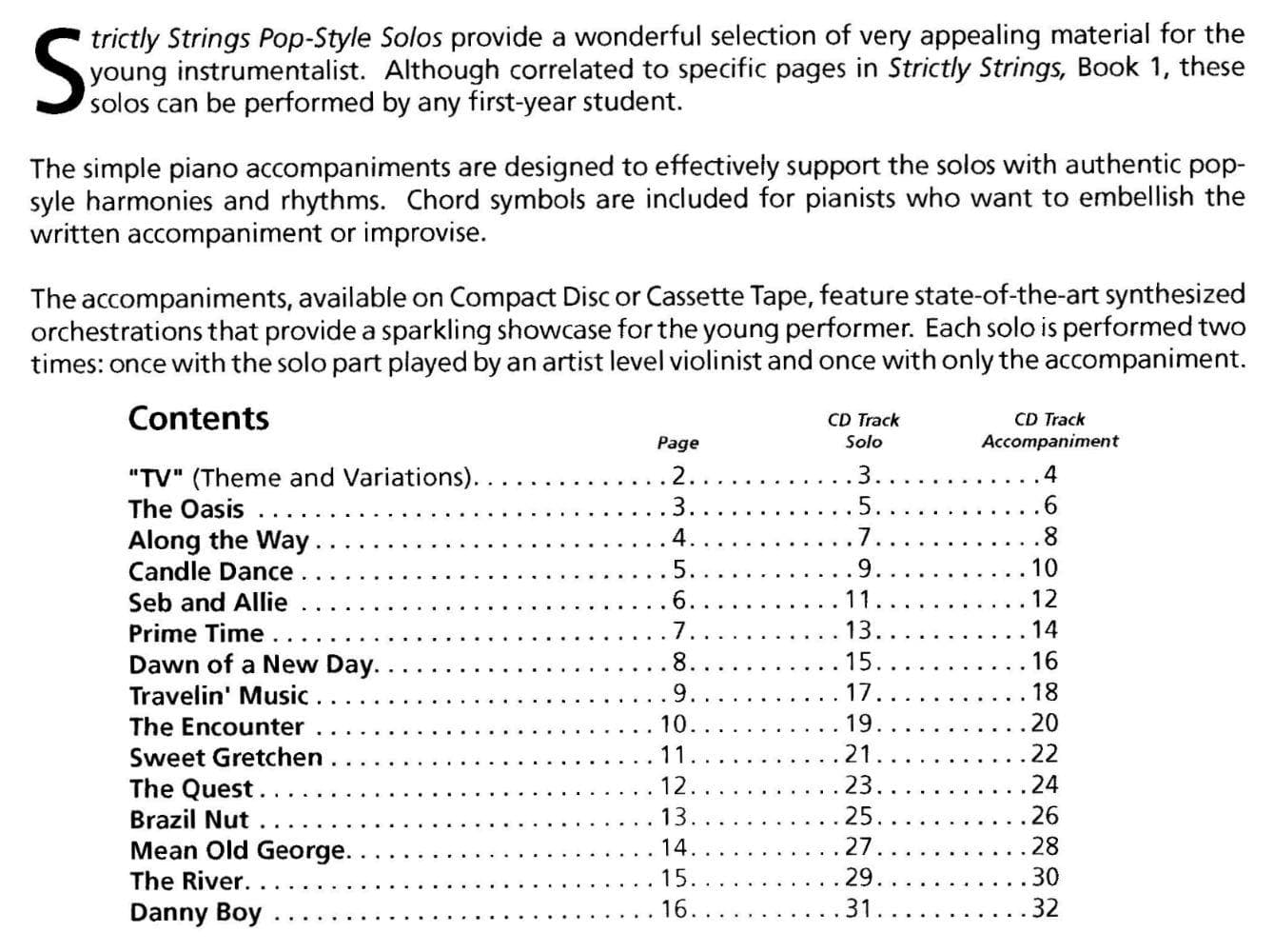 O'Reilly, John - Pop-Style Solos, Violin Book Published by Neil A Kjos Music Company