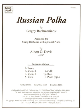 Rachmaninoff - Russian Polka, for String Orchestra Published by Great Works Publishing