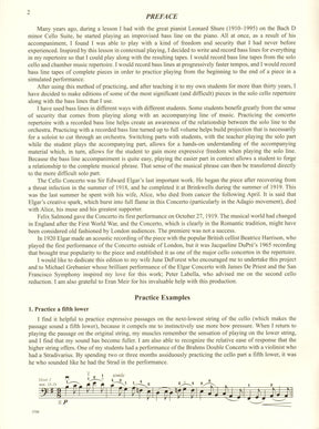 Elgar, Edward - Concerto in E minor - for Cello - with Optional 2nd Cello, Commentary and Preparatory Exercises by Daniel Morganstern - International