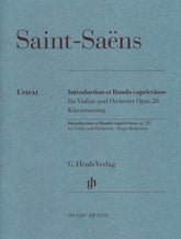 Saint-Saens, Camille - Introduction et Rondo capriccioso - for Violin and Piano - Edited by Peter Jost - G Henle Verlag URTEXT