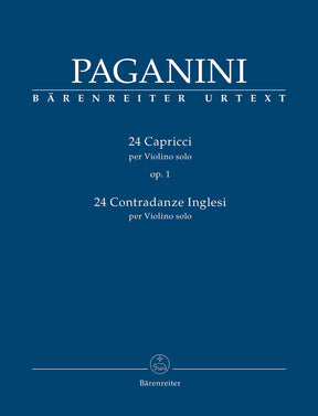 Paganini, Niccolo - 24 Caprices for Solo Violin - edited by Daniela Macchione - Barenreiter URTEXT